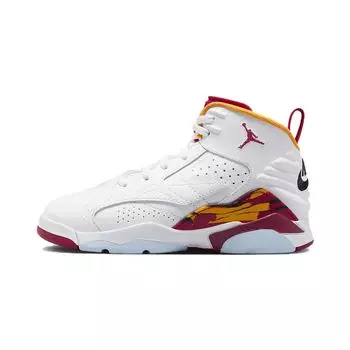 Кроссовки Air Jordan Jordan MVP Mid PS Cardinal Kids белые, ярко-оранжевые, черные DZ5578-168 28