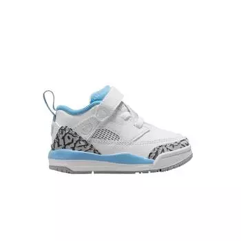 Кроссовки Air Jordan Jordan Spizike Low TD UNC Baby белые университетско-синие волко-серые FQ3952-141 23.5