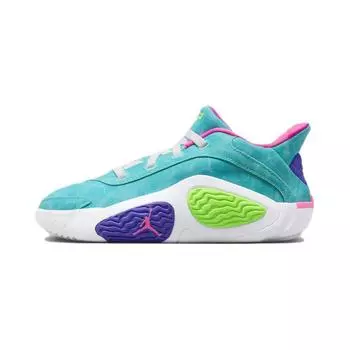 Кроссовки Air Jordan Jordan Tatum 2 PS Wave Runner для детей, синие, гипер-нефритовые, белые HJ7383-303 28