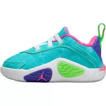 Кроссовки Air Jordan Jordan Tatum 2 TD Wave Runner Baby, синие, Hyper-Jade, белые, HJ7384-303 26