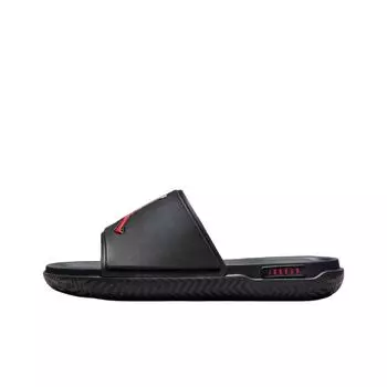 Кроссовки Air Jordan Paris Saint-Germain x Jordan Jumpman Slide Off Noir Infrared Unisex, черные, розовые, Oxford FQ7962-001 44