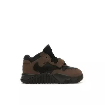 Кроссовки Air Jordan Travis Scott x Jordan Jumpman Jack TR TD Dark Mocha Baby коричневые черные парусные FJ2852-204 25