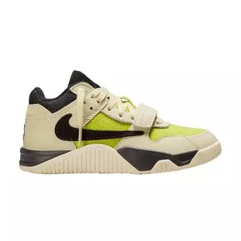 Кроссовки Air Jordan Travis Scott x Jordan Jumpman Jack TR PS Bright Cactus Kids цвета загара, муслин, черный FJ2851-102 29.5