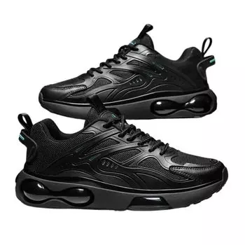 Кроссовки Air Sole, легкие, толстые, для бега, ходьбы, тренировок, спортивные, амортизирующие, мужские, 24,5–27 см (Синий, 26,5 см)