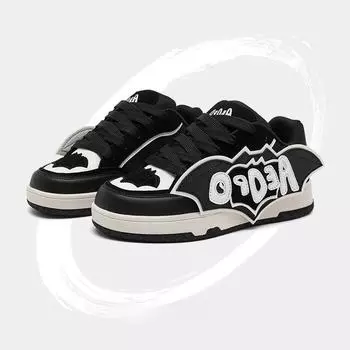 Кроссовки American Street Design Sense Board с толстой подошвой и буквенным принтом, модные кроссовки, женская повседневная обувь контрастного цвета на ретро-платформе 36 коричневый