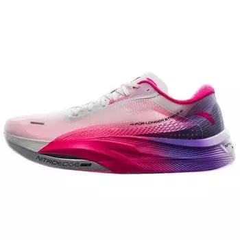 Кроссовки Anta C202 5 GT Pro Shock Absorbing Non-Slip Durable Low-Top для бега женские кроссовки Белый Красный Фиолетовый 122355561-1 36.5