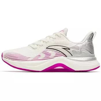 Кроссовки Anta Chuang 2.5 Mesh Cushioning Breathable Low-Top для бега, женские, белые, серебристые, фиолетовые 122235582-5 36