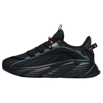 Кроссовки Anta City Trail Shock Absorbing Non-Slip Durable Low-Top для бега, мужские, черные, зеленые, 112245573-1 40.5