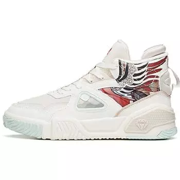 Кроссовки Anta High-Top для скейтбординга, женские, белые, серые, красные 122148088-7 36