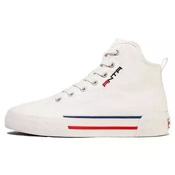Кроссовки Anta Lifestyle Series Casual Wear, прочные, нескользящие, с высоким верхом, для скейтбординга, женские, цвета слоновой кости и белого 122118665-1 35.5