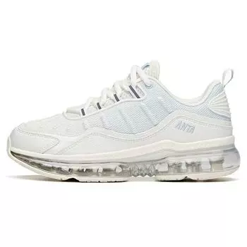 Кроссовки Anta Lifestyle Series из ткани, амортизирующие, нескользящие, износостойкие, дышащие, с низким верхом, повседневные, женские, цвет слоновой кости и белого 922125506-1 36
