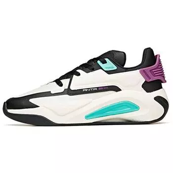 Кроссовки Anta Lifestyle Series Ultra Body Cushioning, дышащие, нескользящие, амортизирующие, прочные, низкие, мужские, белые, черные, фиолетовые 112118083-2 41