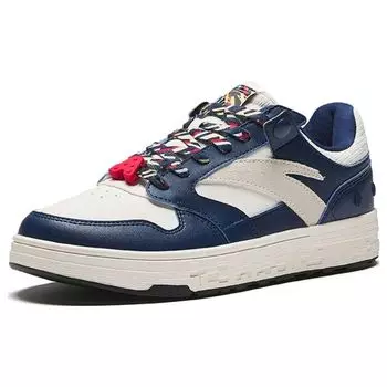 Кроссовки Anta Non-Slip, износостойкие, низкие, для скейтбординга, унисекс, синие, белые 912348050-2 42.5