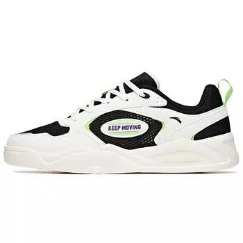 Кроссовки Anta Non-Slip, износостойкие, низкие, мужские, для скейтбординга, белые, черные 112028053-2 40