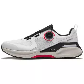 Кроссовки Anta Ruan Lian Pro Shock Absorbing Wear Resistant Non Slip Low Top для бега, мужские, белые, черные, 112427780-4 41