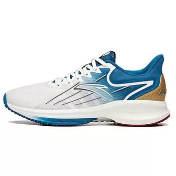 Кроссовки Anta Running 1 Professional Breathable Low-Top для бега, мужские, белые, синие, 112125585-10 39