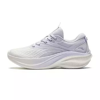 Кроссовки Anta Running Series Leaf 5 с низким верхом, амортизирующие, прочные, легкие, женские, белые, светло-фиолетовые 922425555-5 38