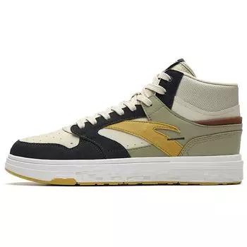 Кроссовки Anta Street Style High-Top Skate Shoes для мужчин, черные, желтые, серые, 112238065-2 40