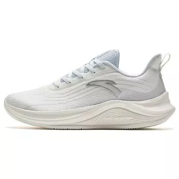 Кроссовки Anta Urban Running Slip-Resistant Durable Low-Go для женщин, цвет слоновой кости-белый, светло-туманно-серый 922335571-1 35.5