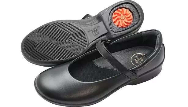 Кроссовки Asahi Medical Walk CC L013, удобные туфли-лодочки из натуральной кожи, сделаны в Японии, черные, женские, KV30091, 24,0 см