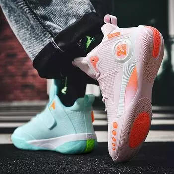 Кроссовки баскетбольные кроссовки больших размеров новые спортивные мужские и женские баскетбольные кроссовки для единоборств длиной до середины голени 35