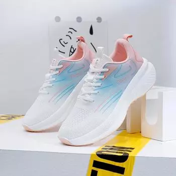 Кроссовки BKQU для пар, повседневные, для бега, летняя мода, противоскользящие, для пешего туризма, сетчатые, дышащие, спортивная обувь, для тенниса, женская, трендовая 35