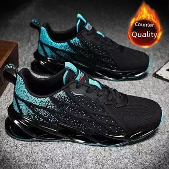 Кроссовки Blade Men s Spring 2023 Mesh для бега: Модная, легкая повседневная обувь 39 чёрный