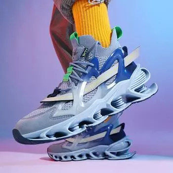 Кроссовки Blade мужские модные спортивные кроссовки Guochao dad shoes новые весенне-летние повседневные кроссовки большого размера с плетеной тканью 39