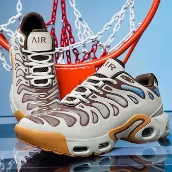 Кроссовки большого размера мужские весенне-летние спортивные туфли на воздушной подушке мужская обувь весна 2025 новые туфли мужская повседневная обувь 35