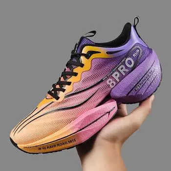 Кроссовки Carbon Plate Marathon Men Sports Running Shoes Comfortable Lightweight Women Athletic Gym Hiking Jogging Shoes Men 37