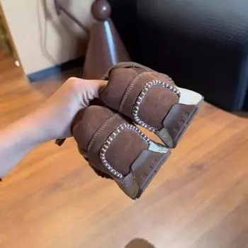 Кроссовки Chaobunnan Retro с толстой подошвой, немецкие, 2024, женские, кожаные, с плоской подошвой, сращивание, обувь Forrest Gump, спортивная обувь для папы 35 коричневый