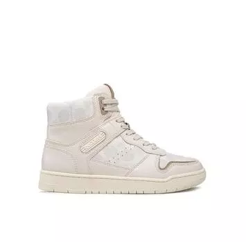 Кроссовки Coach Hi Top Coated Canvas CD304 бежевый EU 36