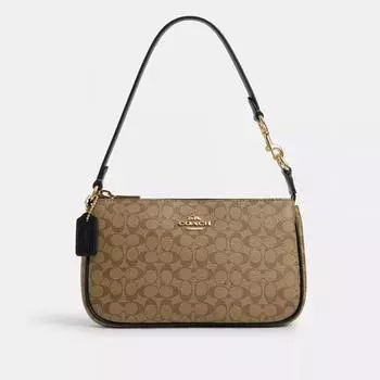 Кроссовки Coach Nolita 19 из канвы с цветными блоками