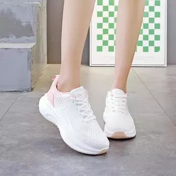 Кроссовки Coconut женские, новые весенне-летние, сетчатые, дышащие, повседневные, кроссовки с мягкой подошвой 35 белый