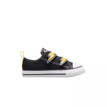Кроссовки Converse Chuck Taylor All Star EasyOn Low TD Electric Bolt Baby черные золотисто-Wren A08376C 22