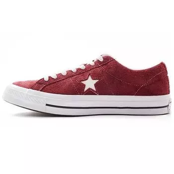 Кроссовки Converse One Star Suede Ox Deep Bourdeaux Unisex Red White 158370C 43