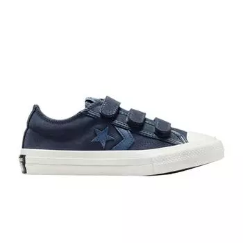Кроссовки Converse Star Player 76 EasyOn Low PS Midnight Pass для детей, синие, Lakeside-Blue A12623C 33
