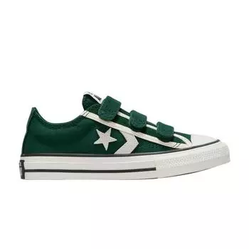 Кроссовки Converse Star Player 76 EasyOn Luxe Low PS Green Envy Kids белые черные A12305F 28