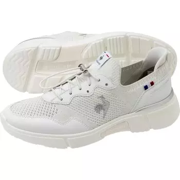 Кроссовки Coq Loire Easy to Put 3E Water White cm [Le Sportif] Кроссовки Slip-on, On, Бег, Широкие, Эквивалент, Водоотталкивающие, Шнурки, Женские, (QL3XJC01WH) 24,0