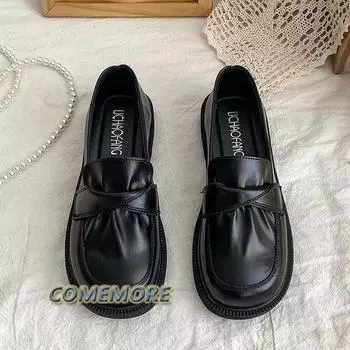 Кроссовки Creepers Casual Luxury Shoes Women Spring Plus Size 41 Fashion Sneakers Lace-up Flats Tennis Female Loafers 35