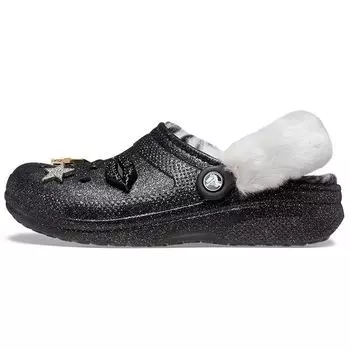 Кроссовки Crocs Classic Lined Clog Disco Glitter Unisex Черные 208075-0ZS 43-44