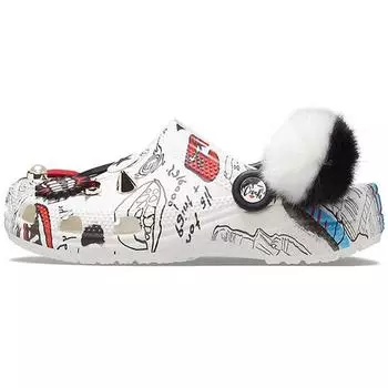 Кроссовки Crocs Cruella x Classic Clog Stay Weird Unisex Белые 207401-100 38-39