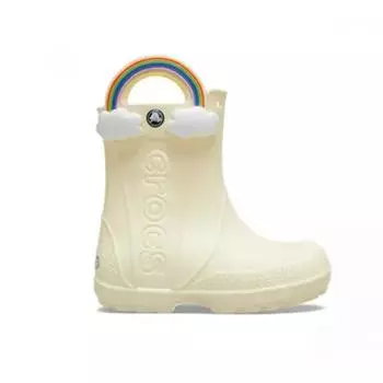 Кроссовки детские Crocs Tqj 210026 76o Crocs Kids Handle It Rainbow Rain Boots Butter Cream 155
