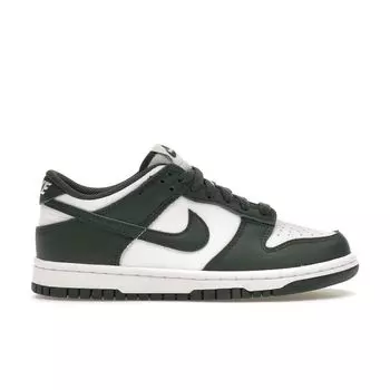 Кроссовки детские Nike Dunk Low GS Vintage Green белые FB9109-120 35.5
