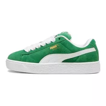 Кроссовки детские Puma Suede XL Big Kid Archive Green, белые 396577-12 36