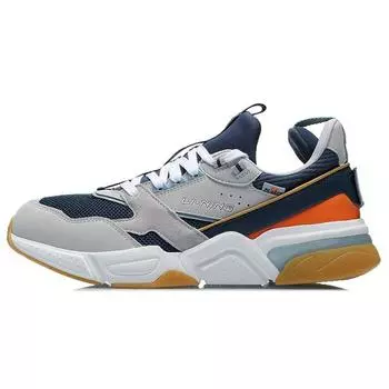 Кроссовки Disney X Li Ning 001 с нескользящей подошвой и износостойкостью, унисекс, серо-голубые AGCR023-3 39