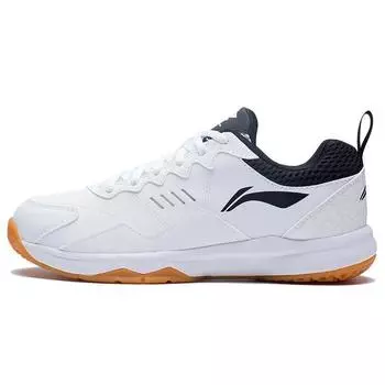 Кроссовки для бадминтона Li Ning All-Around King 21 V1 из нескользящей ткани с низким верхом, устойчивые к износу, унисекс, белые, черные, AYTS038-1 37