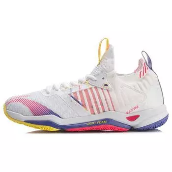 Кроссовки для бадминтона Li Ning Attack 4 Low Top унисекс белые красные AYAR011-3 41