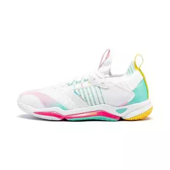 Кроссовки для бадминтона Li Ning Attack IV, удобные, нескользящие, прочные, с низким верхом, унисекс, цвет попугай-зеленый AYZU009-1 43