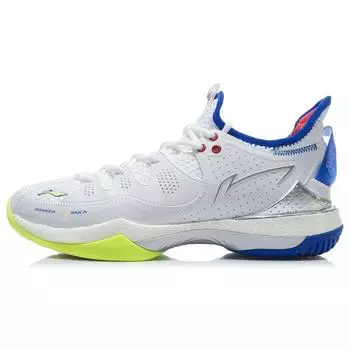 Кроссовки для бадминтона Li Ning Battle Axe 3 с нескользящей дышащей подошвой, унисекс, белые, AYAR025-1 41